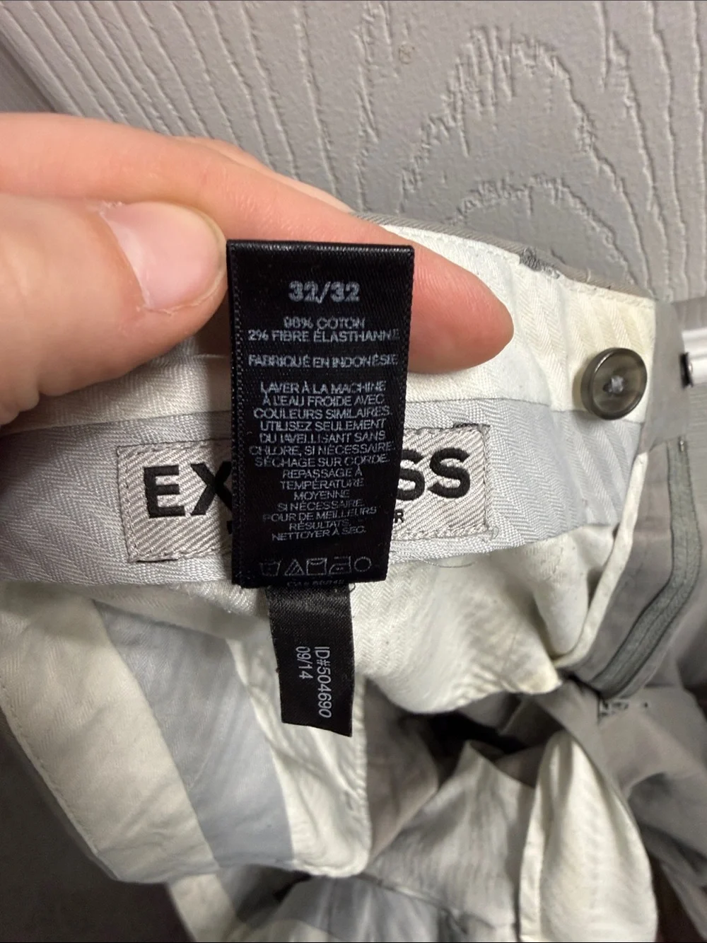 Express Men's Dress Pants in Light Gray